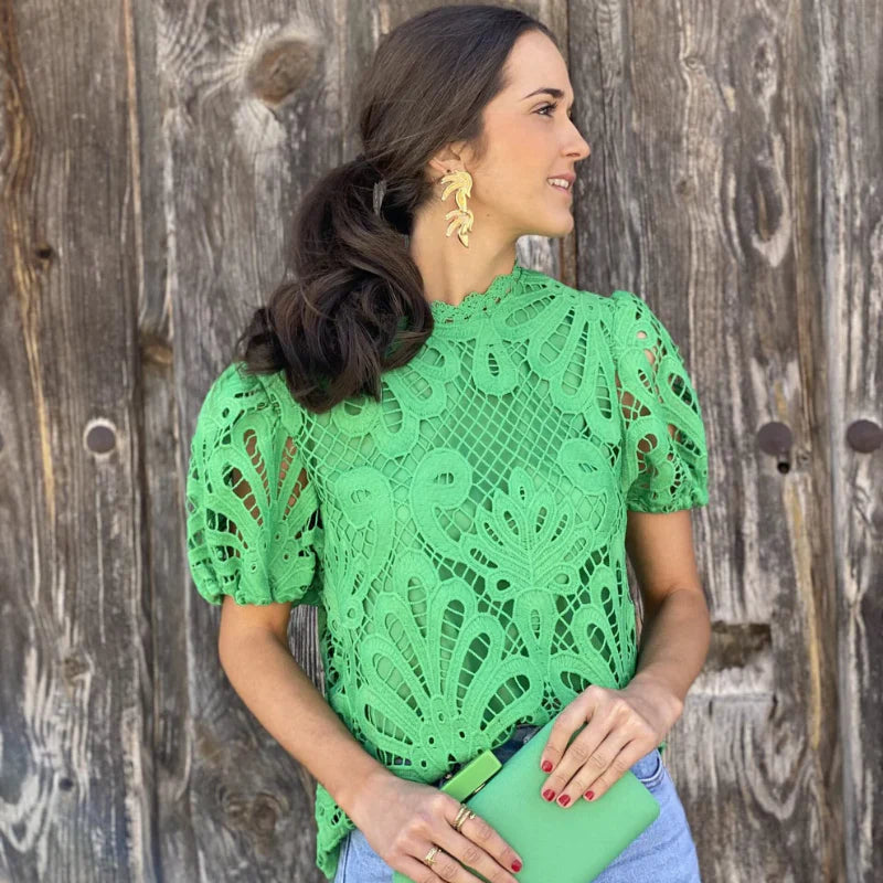 Kerry Lace Top || Green